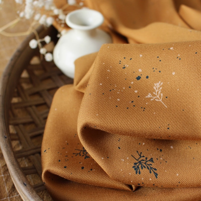 Atelier Brunette Twig Viscose Twill Ochre 1.3m