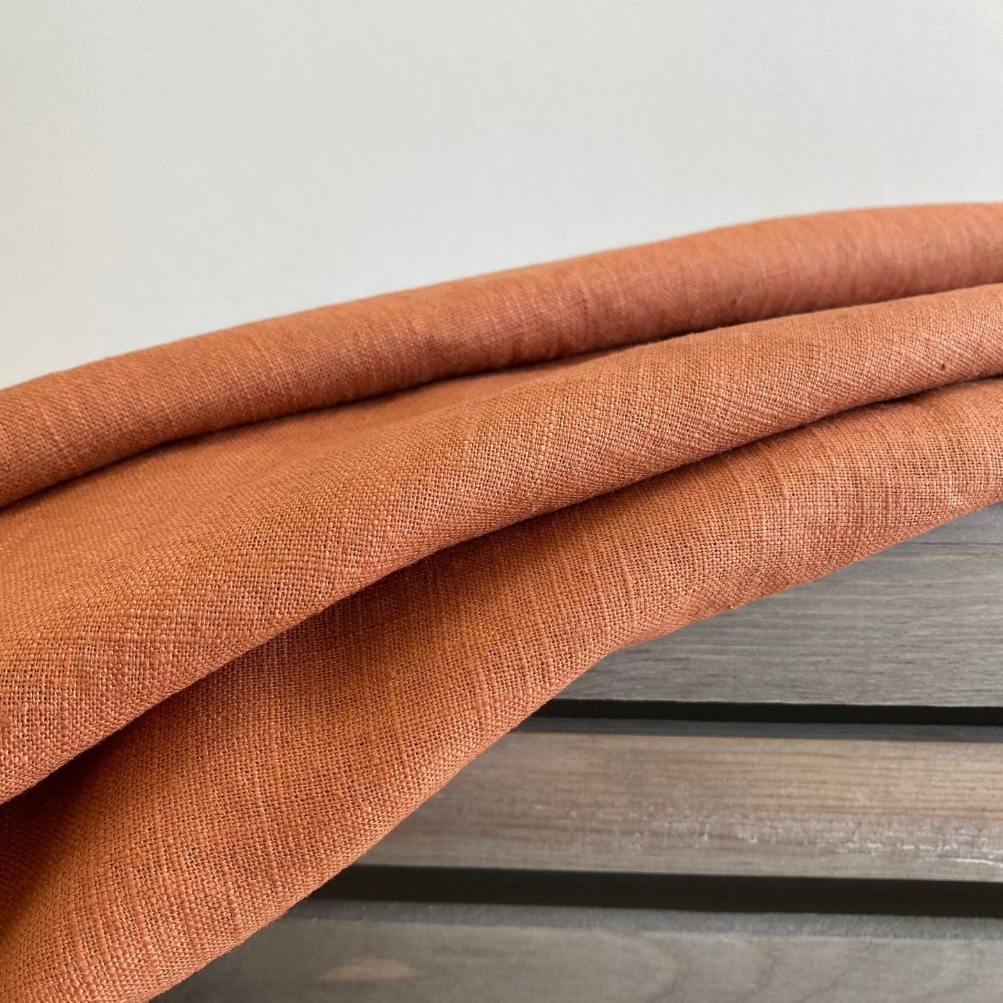 Rebekah Linen Dressmaking Fabric Cinnamon 2.1m