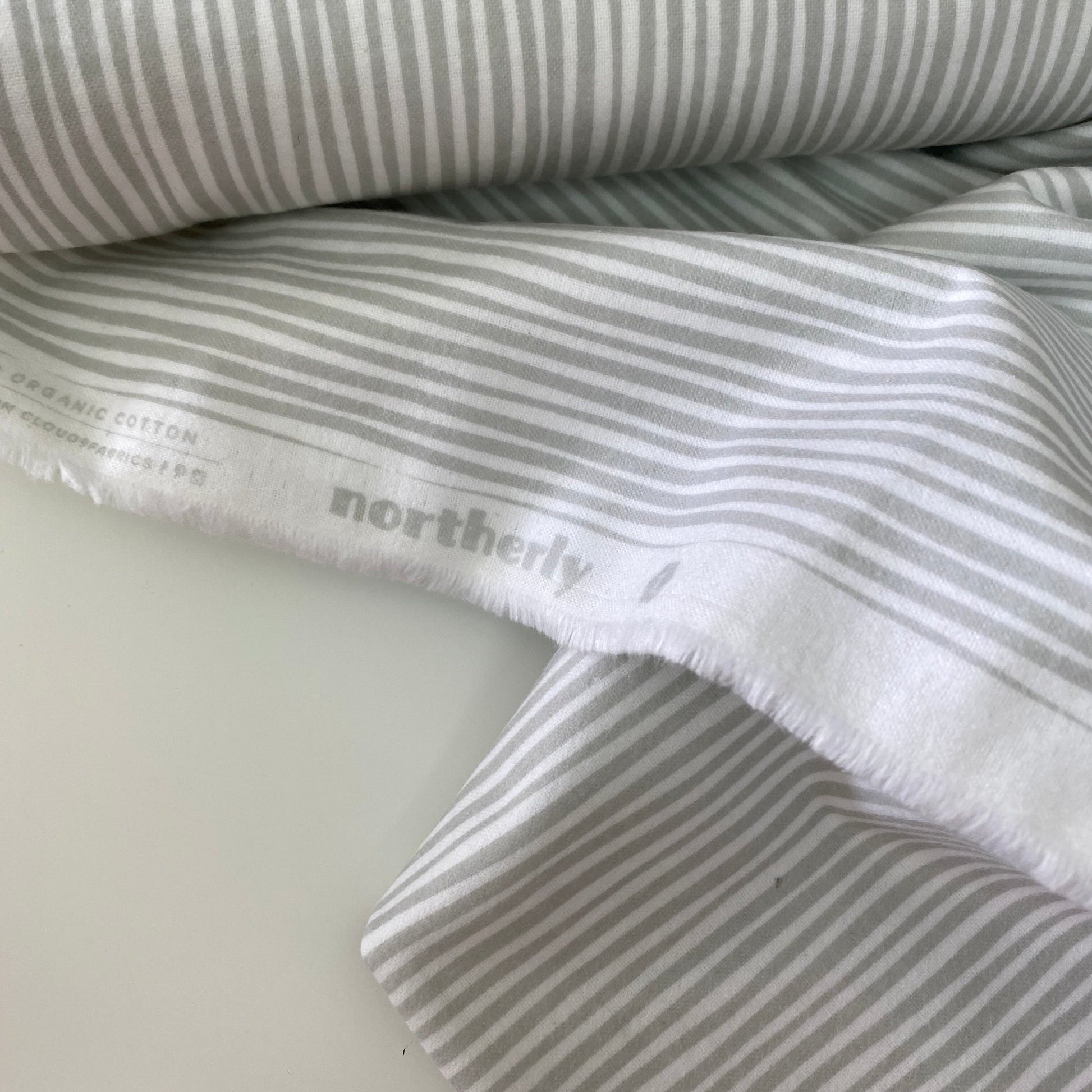 Cloud 9 Northerly Organic Cotton Flannel Grey Straws