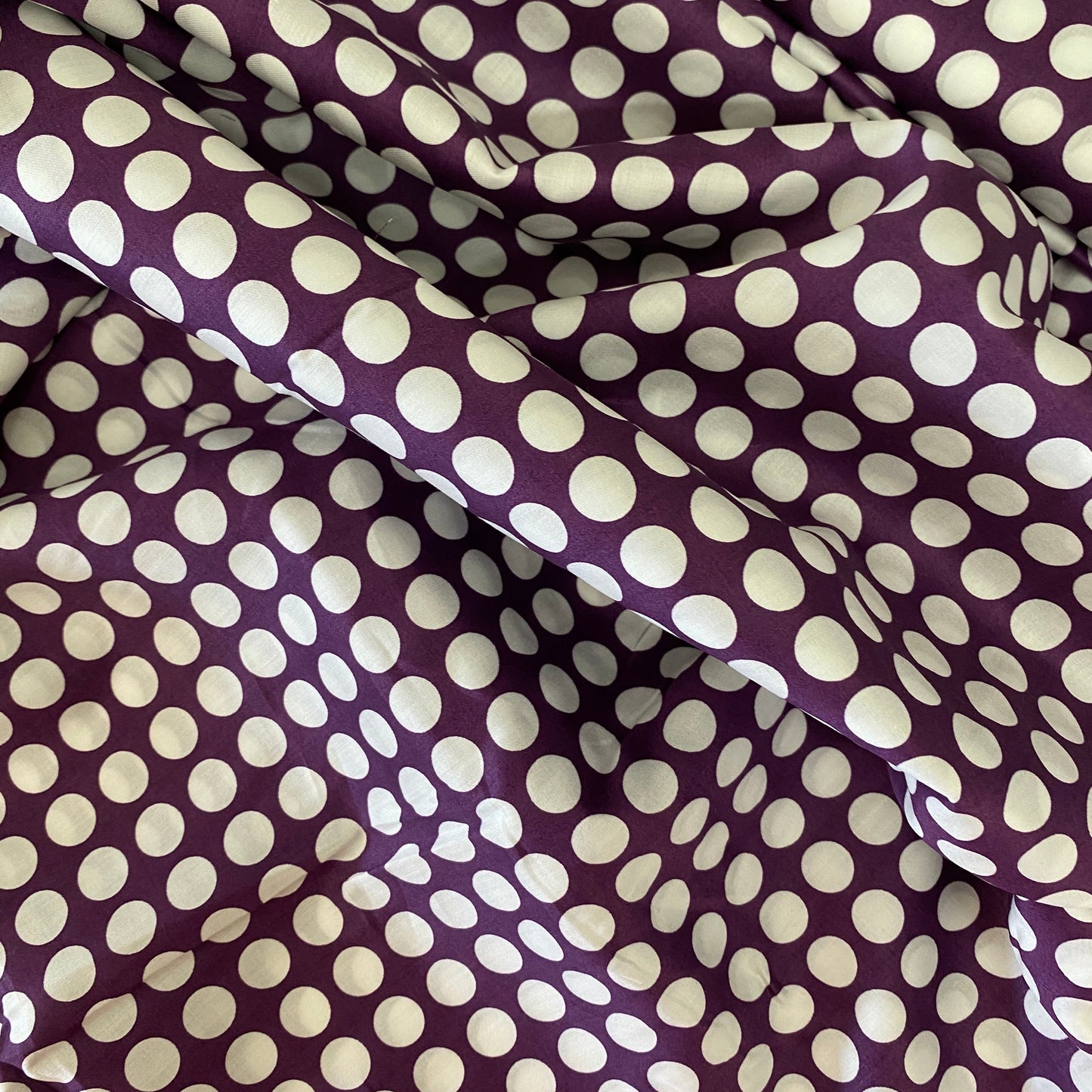 Hamburger Liebe Purple Spotted Cotton Sateen