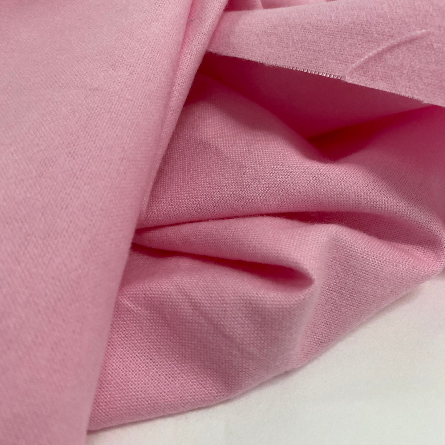 Dolittles Solid Strawberry Milkshake Pink Flannel 3.45m