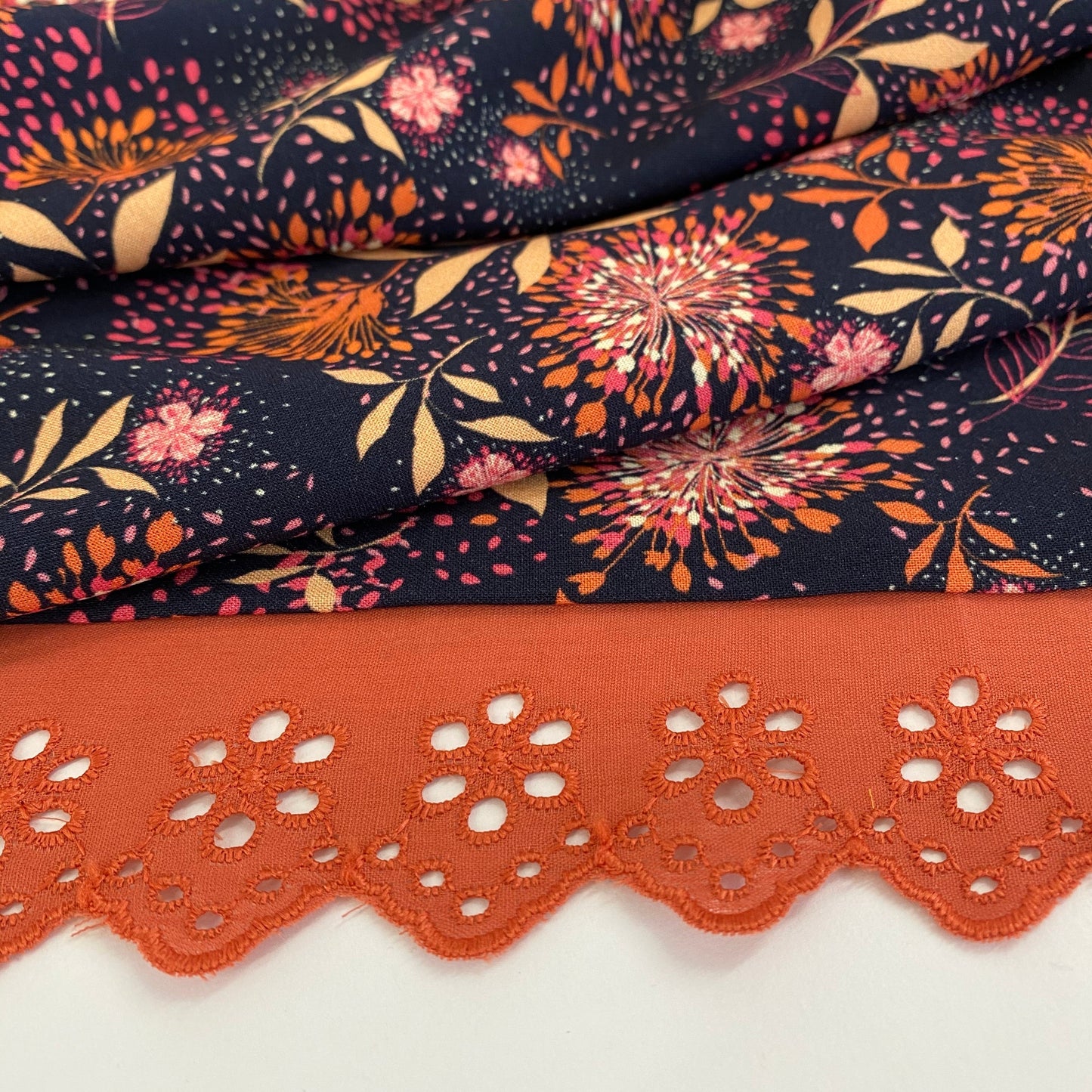Atelier Jupe Floral Fireworks Viscose