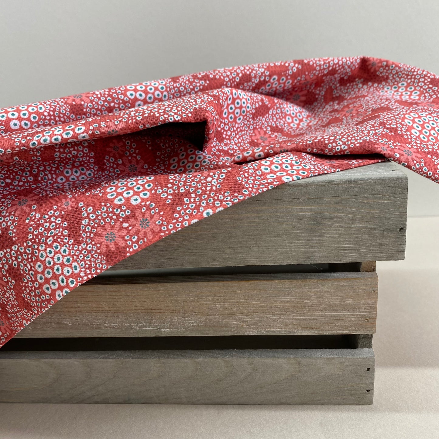 Organic Cotton Poplin Red Urchin