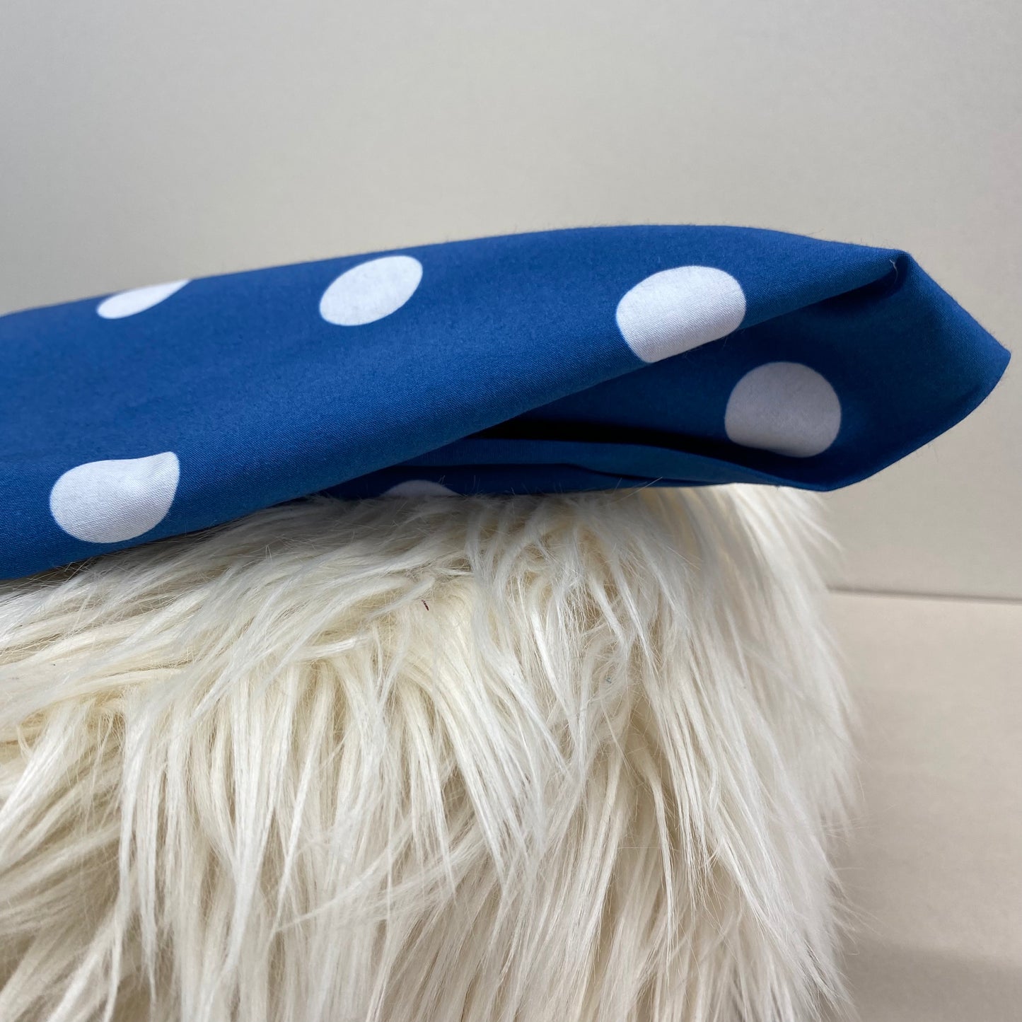 Spot Cotton Poplin Print Bright Navy