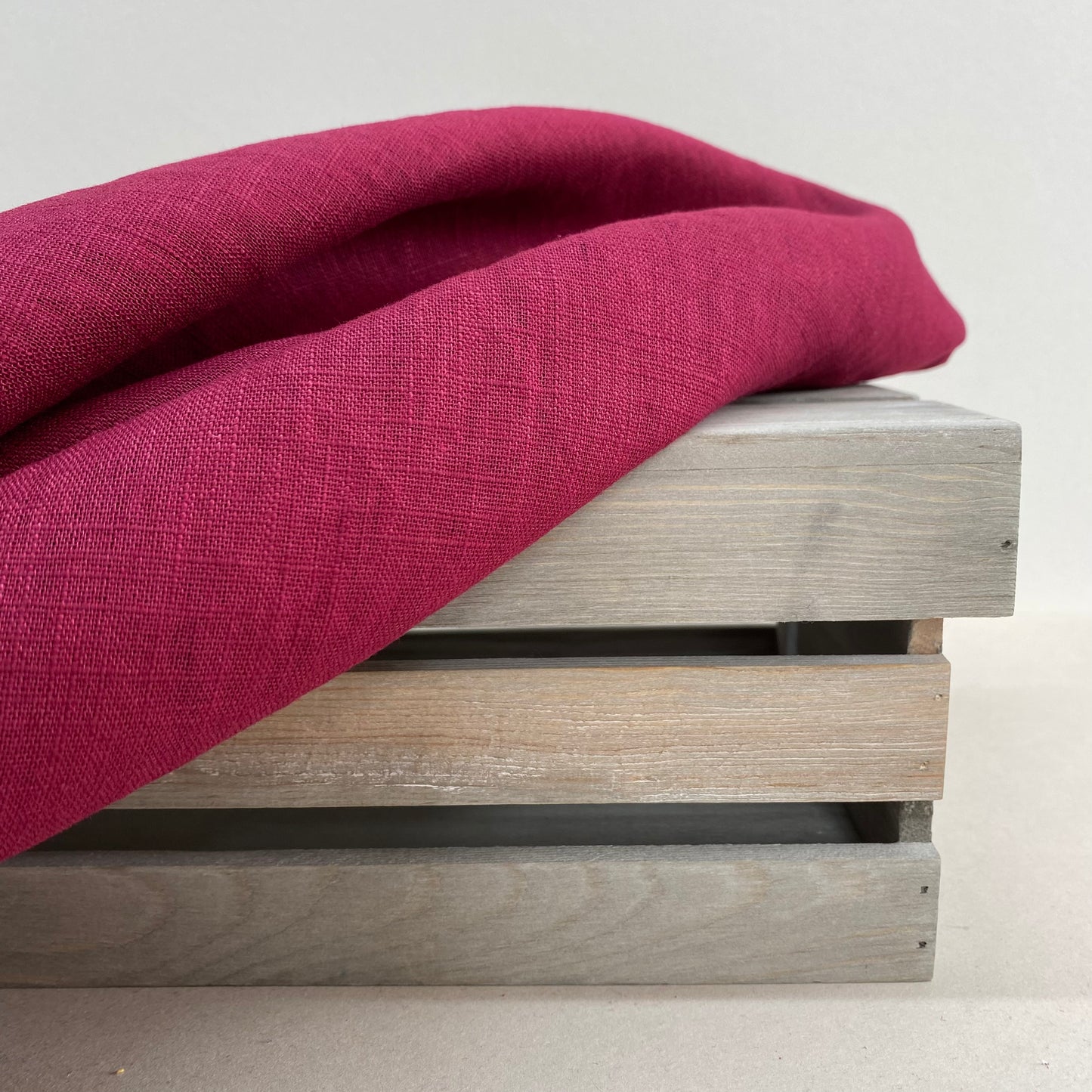 Rebekah Linen Dressmaking Fabric Merlot