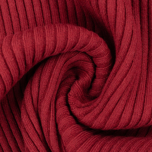 Una Cotton Knit Ribbing Bordeaux