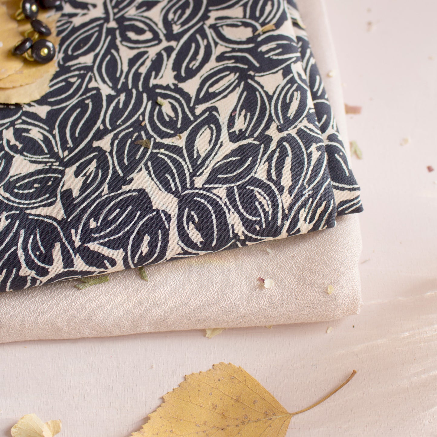 Atelier Brunette Petal Night Cotton Gauze Fabric