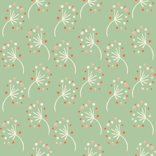 Monaluna Armour Vert Organic Poplin Dandelion Vert