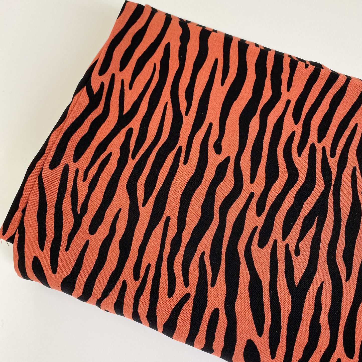 Radiance Viscose Zebra Stripe Tangerine Dream