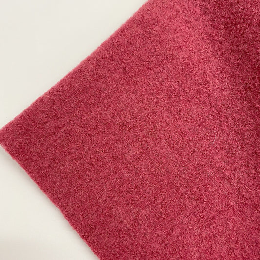 Pure Wool Coating Rhubarb Mousse