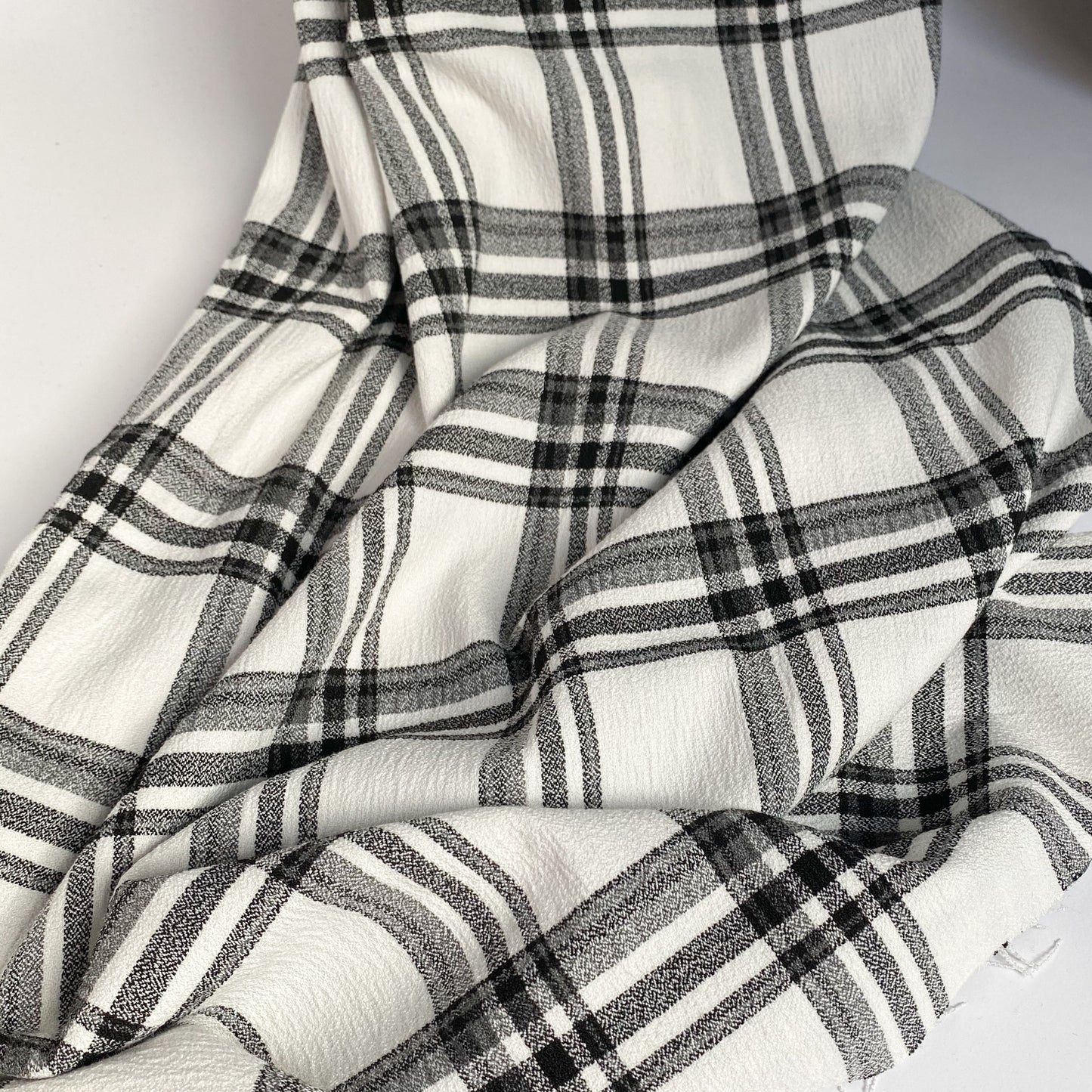 Windowpane Check Winter White