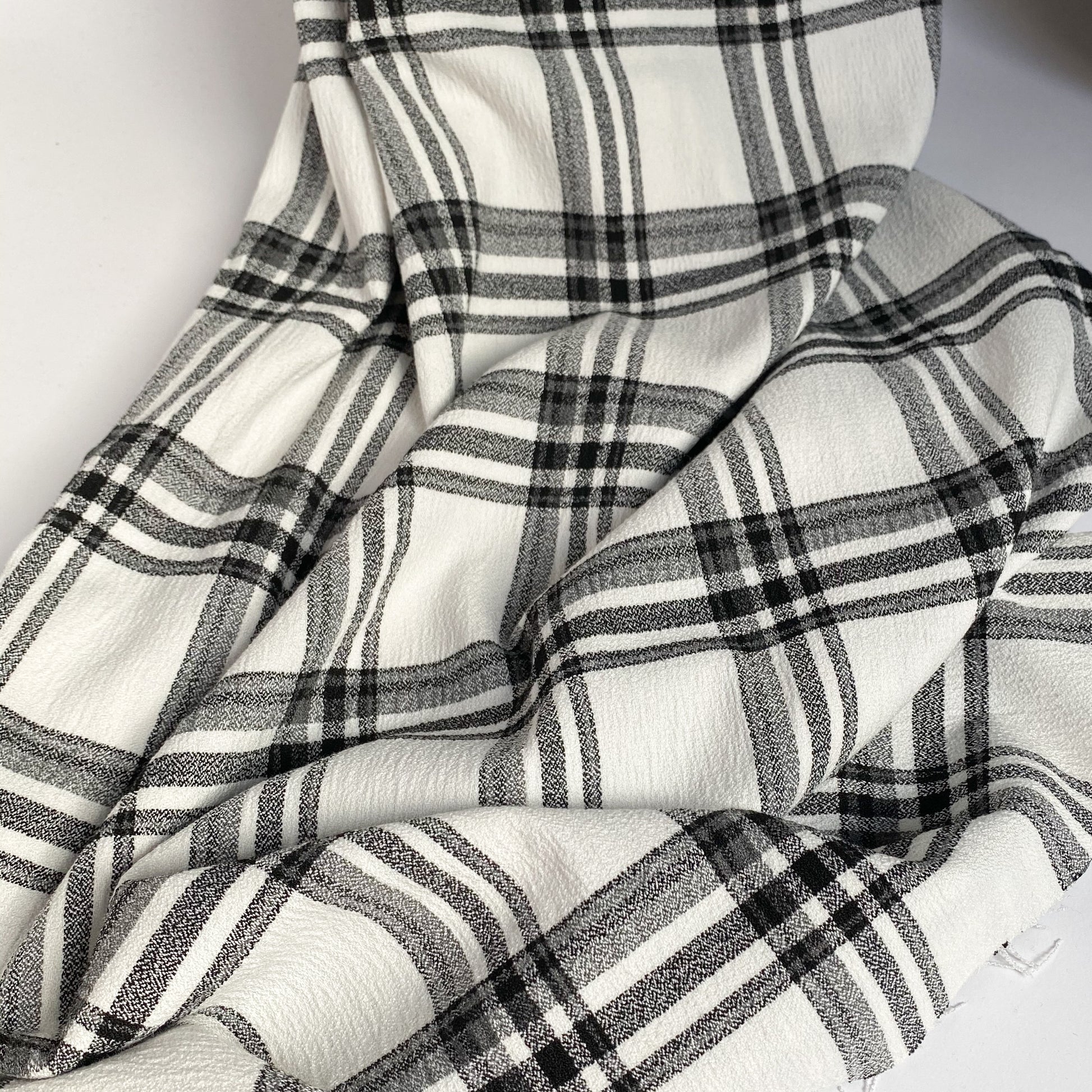 Windowpane Check Winter White