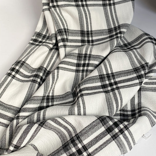 Windowpane Check Winter White