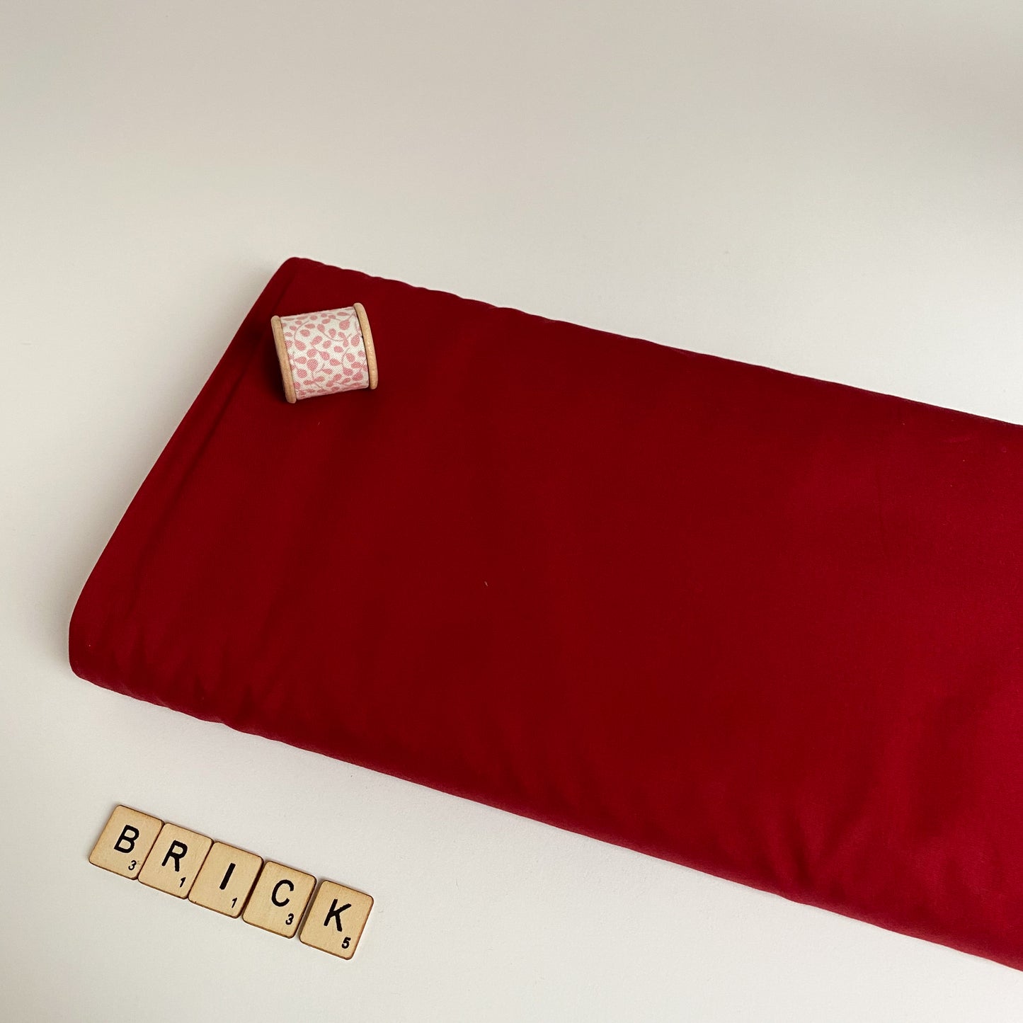 Swatch Club Zoe Cotton Poplin Brick Red