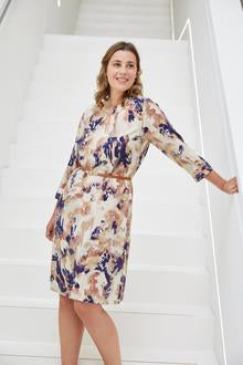 Atelier Jupe Ivory Marble Print Viscose