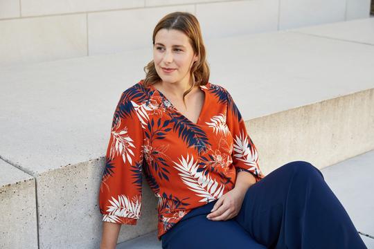 Atelier Jupe Chestnut Palm Viscose