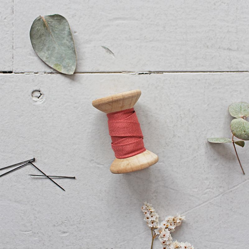 Atelier Brunette Crepe Bias Binding Terracotta