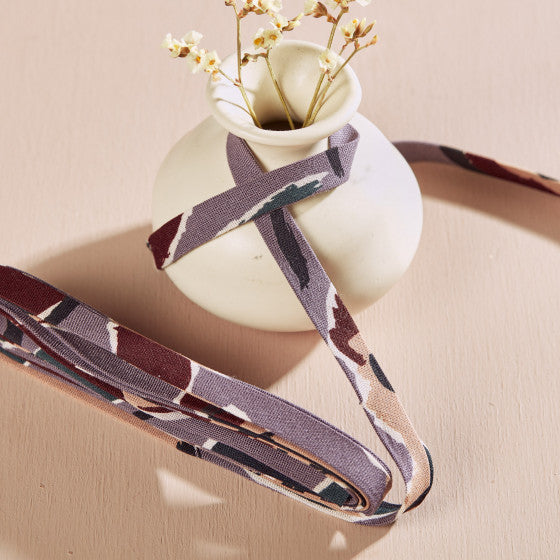 Atelier Brunette Crepe Bias Binding Wonderlust Peony Parma