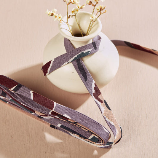 Atelier Brunette Crepe Bias Binding Wonderlust Peony Parma