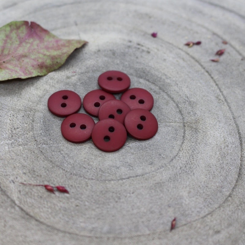 Atelier Brunette Matt Buttons Amarante