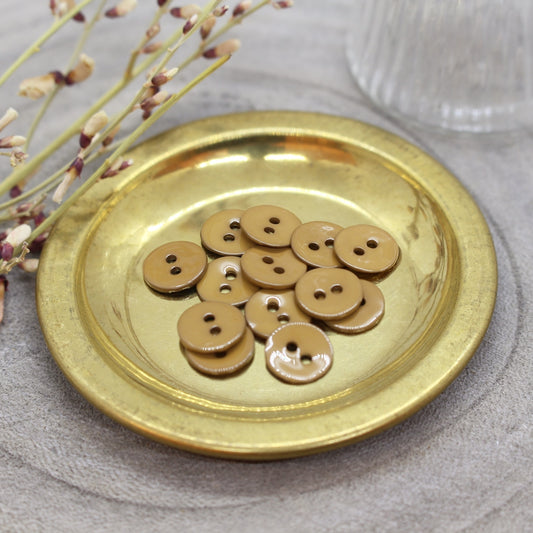 Atelier Brunette Glossy Buttons Ochre