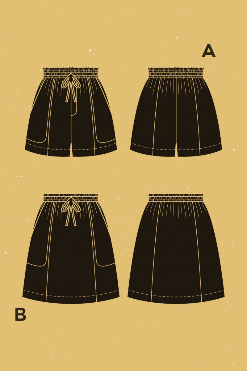 Deer & Doe Goji Shorts/Skirt Pattern