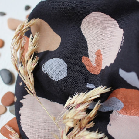 Atelier Brunette Night Granito Viscose Crepe