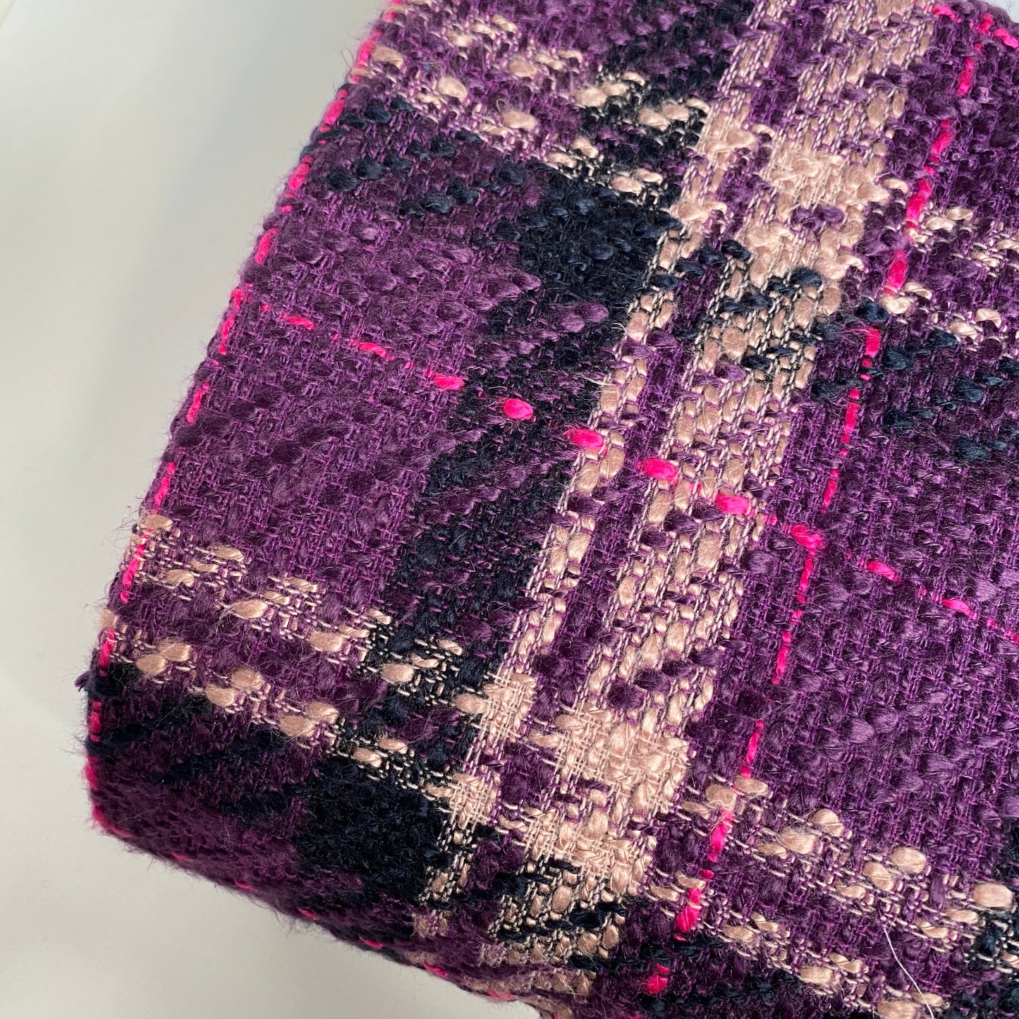 Boucle Wool Blend Purple