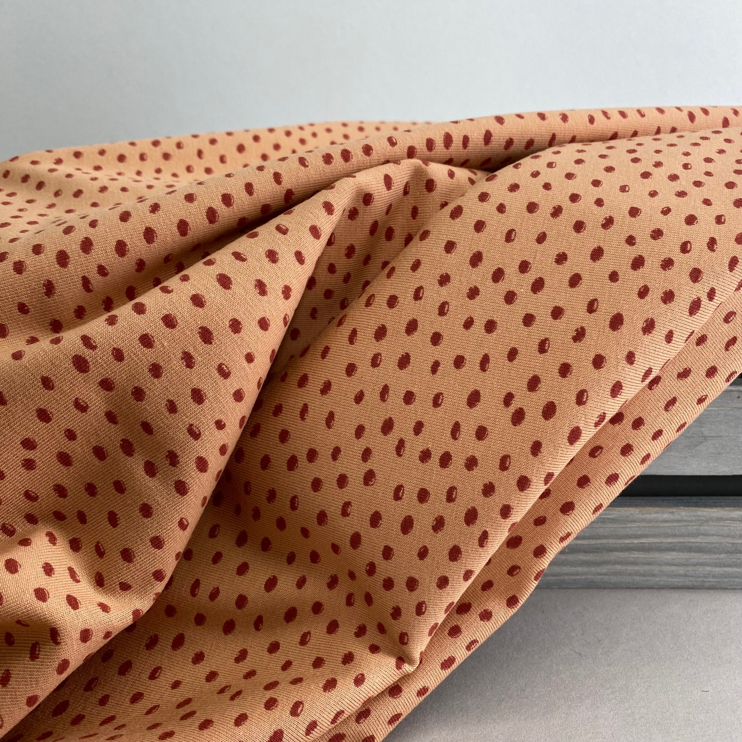 Splodge Jersey Knit Biscotti