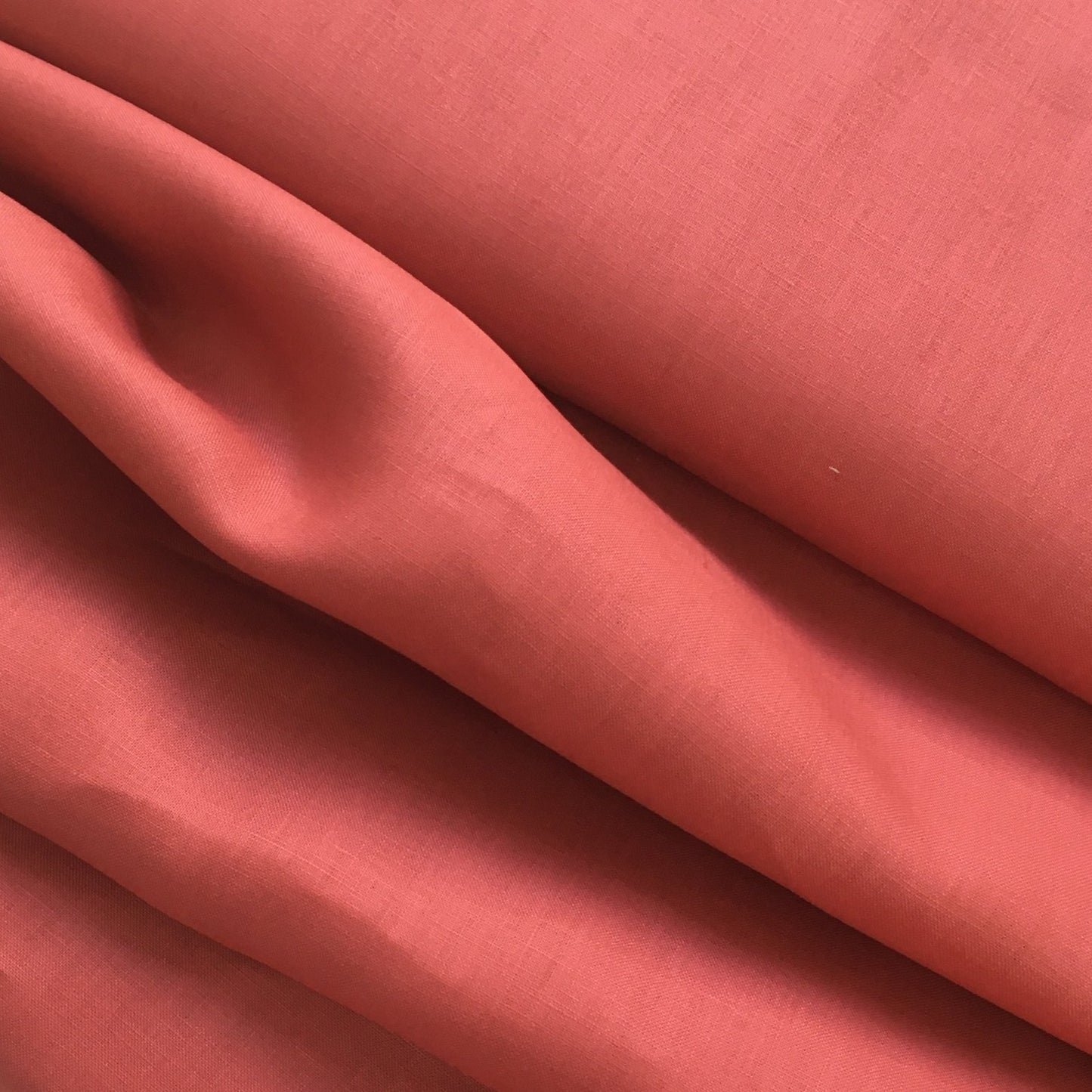Francesca Linen Dressmaking Fabric Brick Red