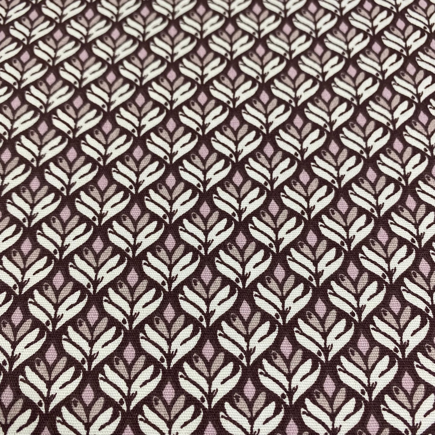 Cotton Poplin Basketweave Mauve
