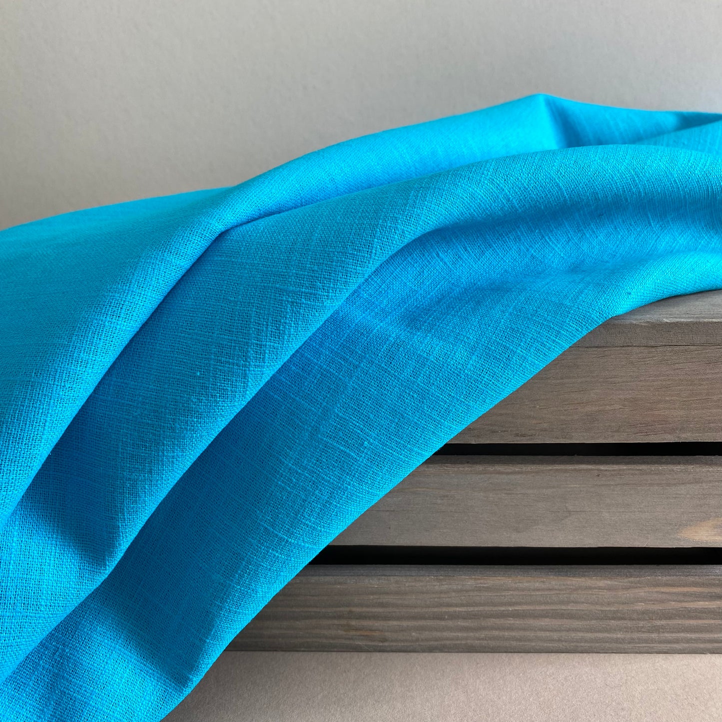 Rebekah Linen Dressmaking Fabric Turquoise