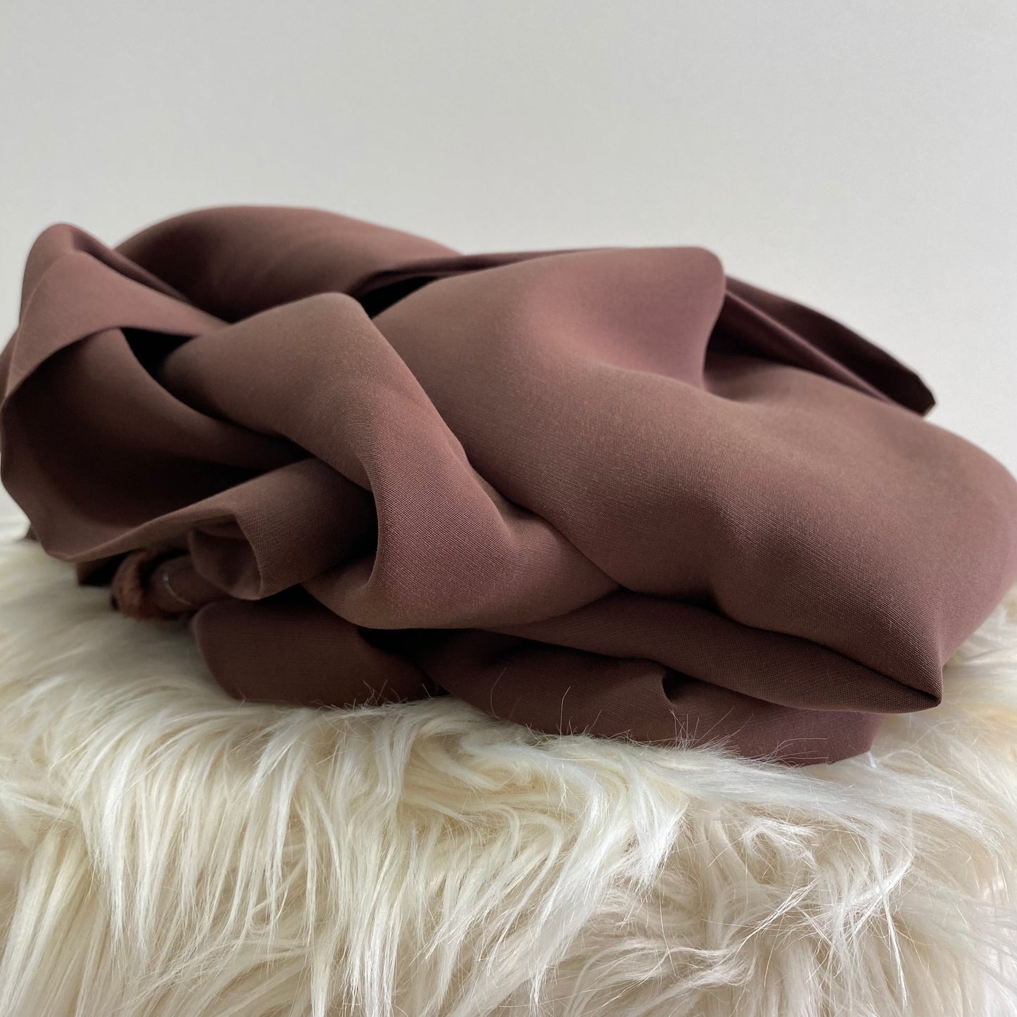 Carlie Sand-Washed Viscose Chocolate