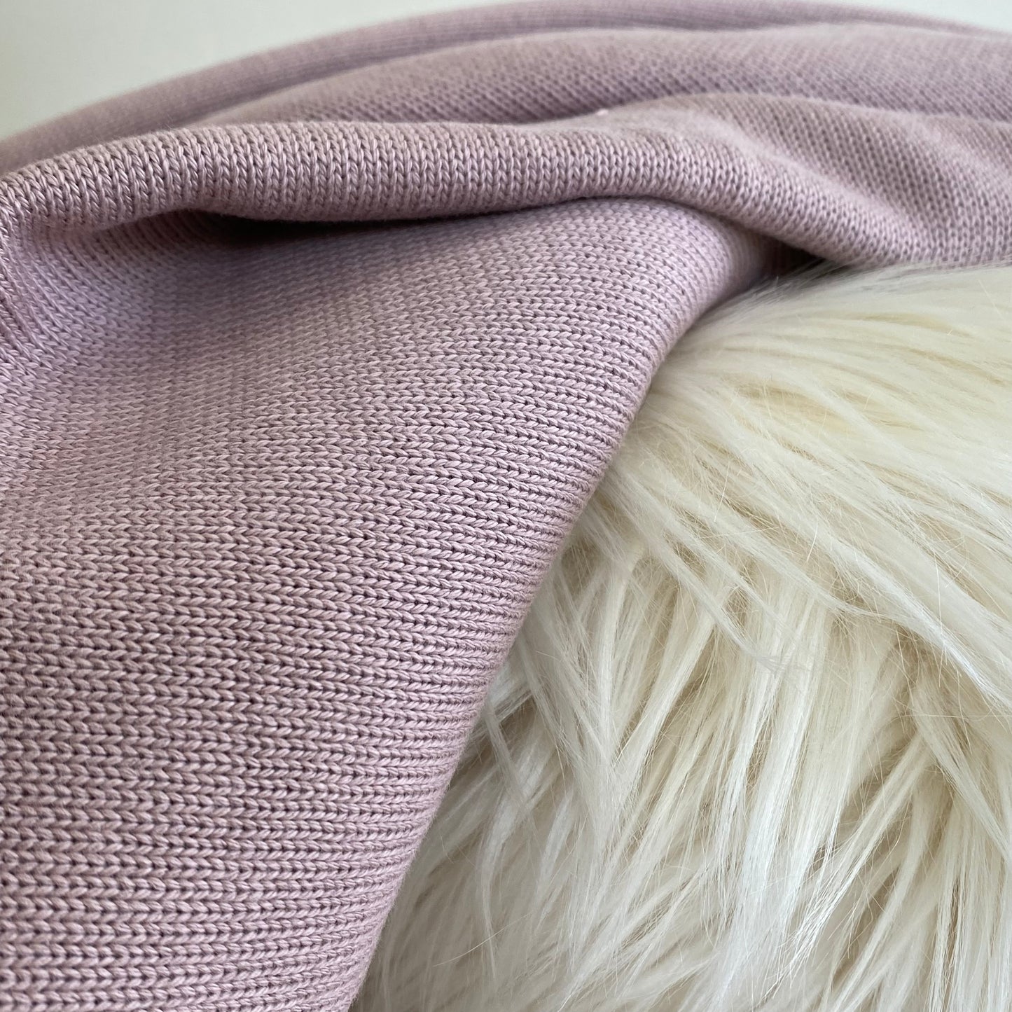 Wanda Cotton Sweater Knit Fabric Old Rose