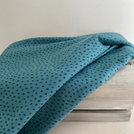 Splodge Jersey Knit Teal