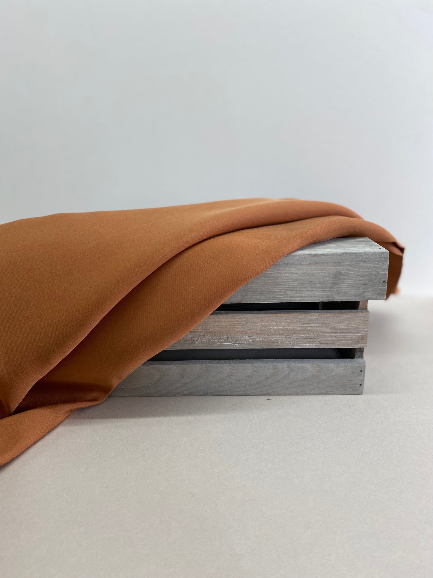 Carlie Sand-Washed Viscose Cinnamon 1.75m