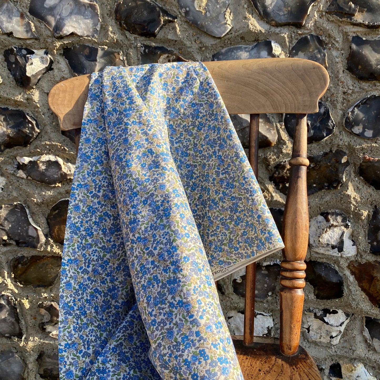 Frou Frou Les Fleuris Turquoise Sprig no.15 Cotton Lawn