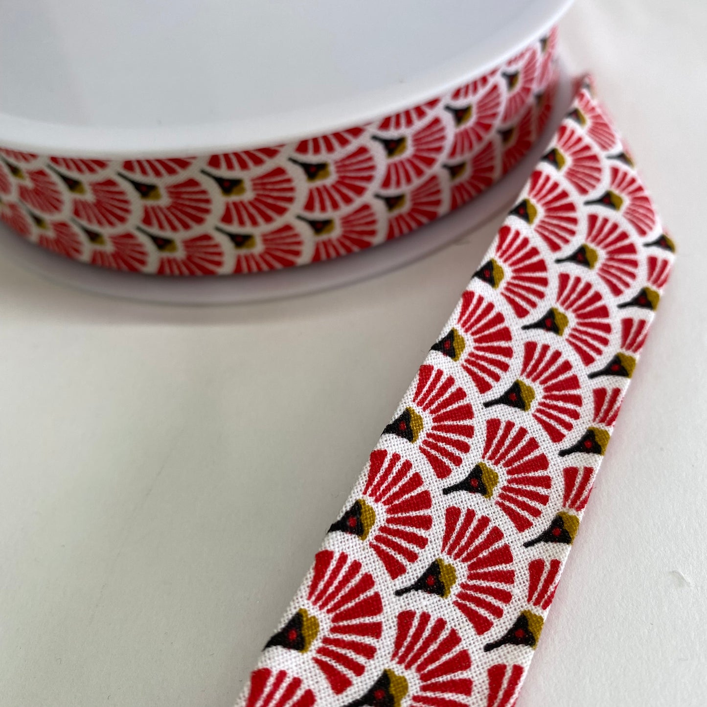 Art Deco Fans Cotton Bias Binding 27mm