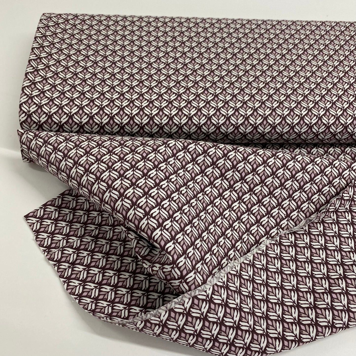 Cotton Poplin Basketweave Mauve