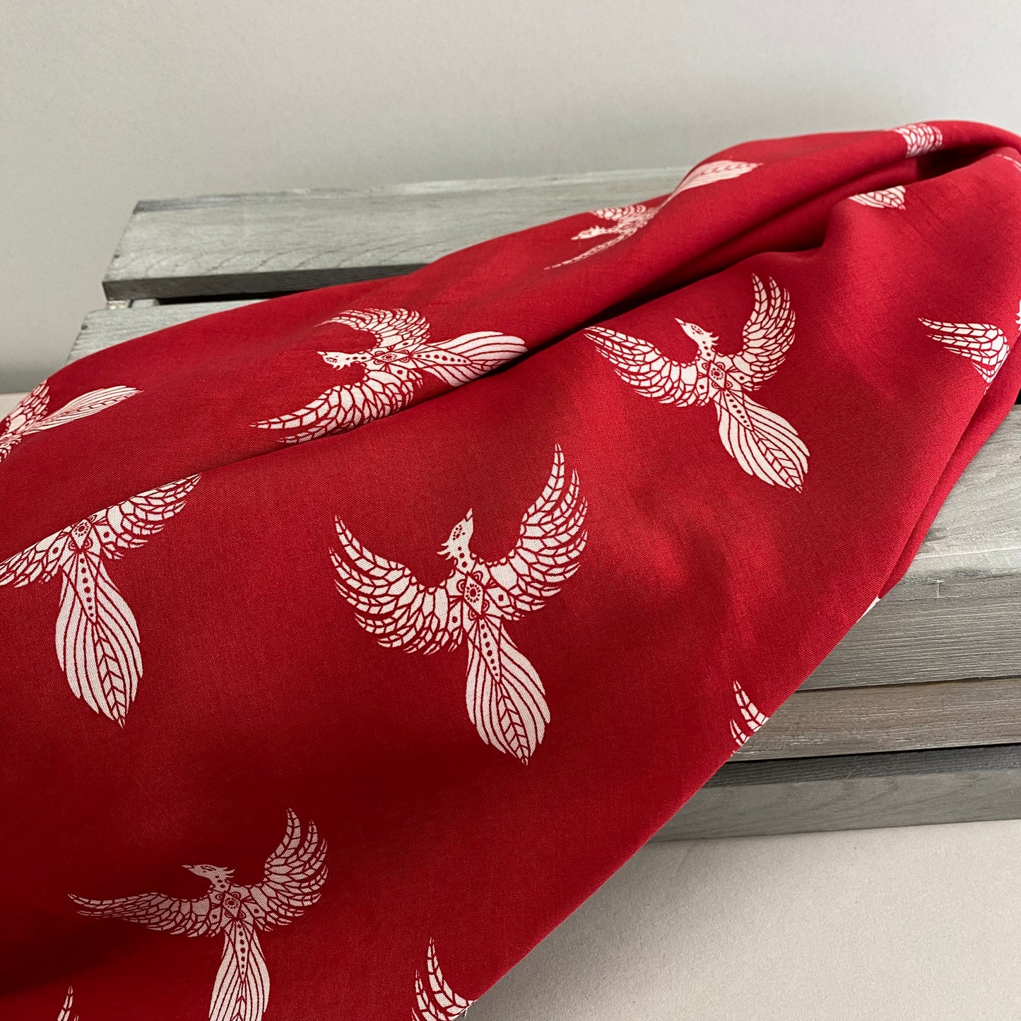 Art Gallery Rise Up Scarlet Rayon Challis