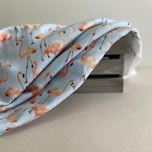 Flamingo Paradise Viscose Viella Print