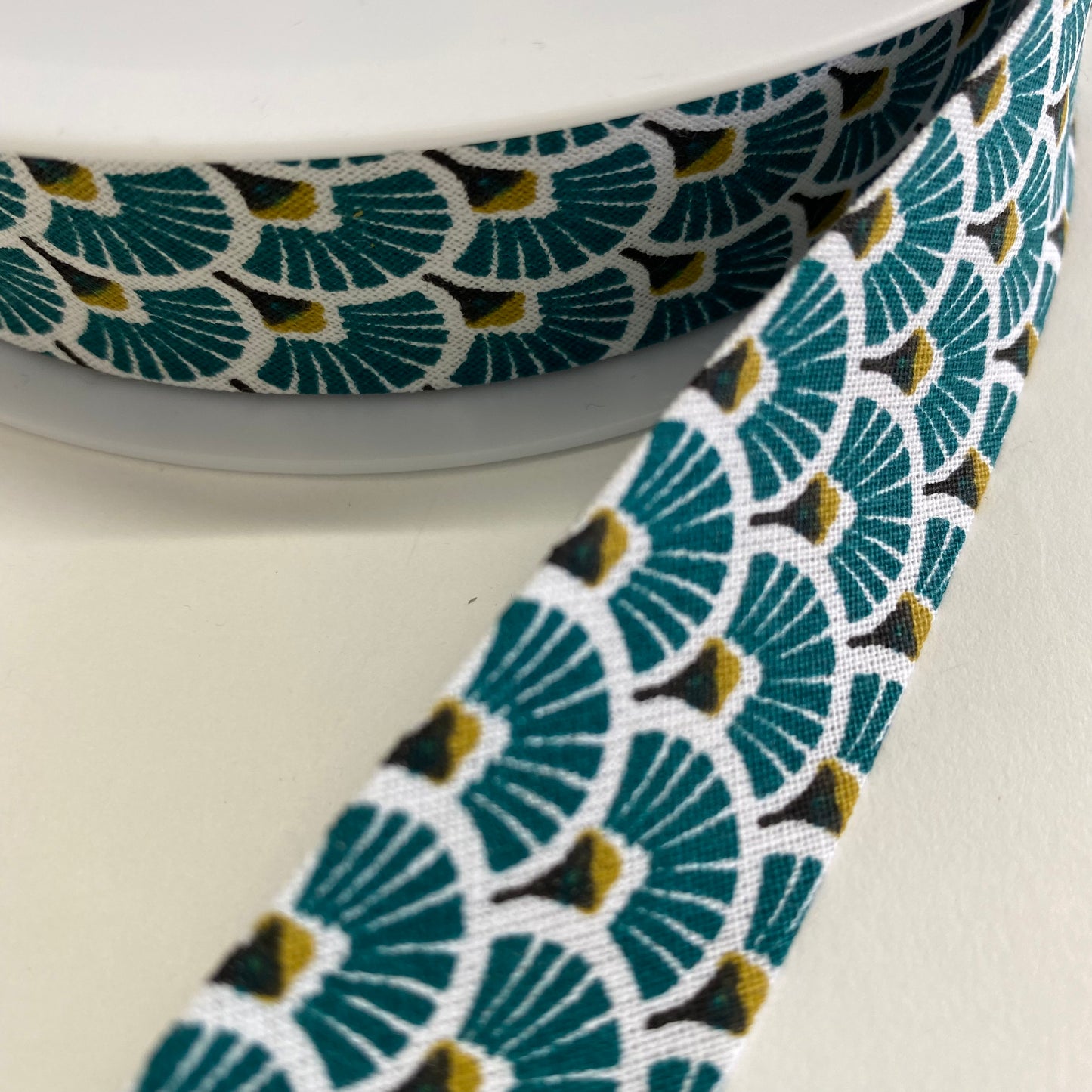 Art Deco Fans Cotton Bias Binding 27mm