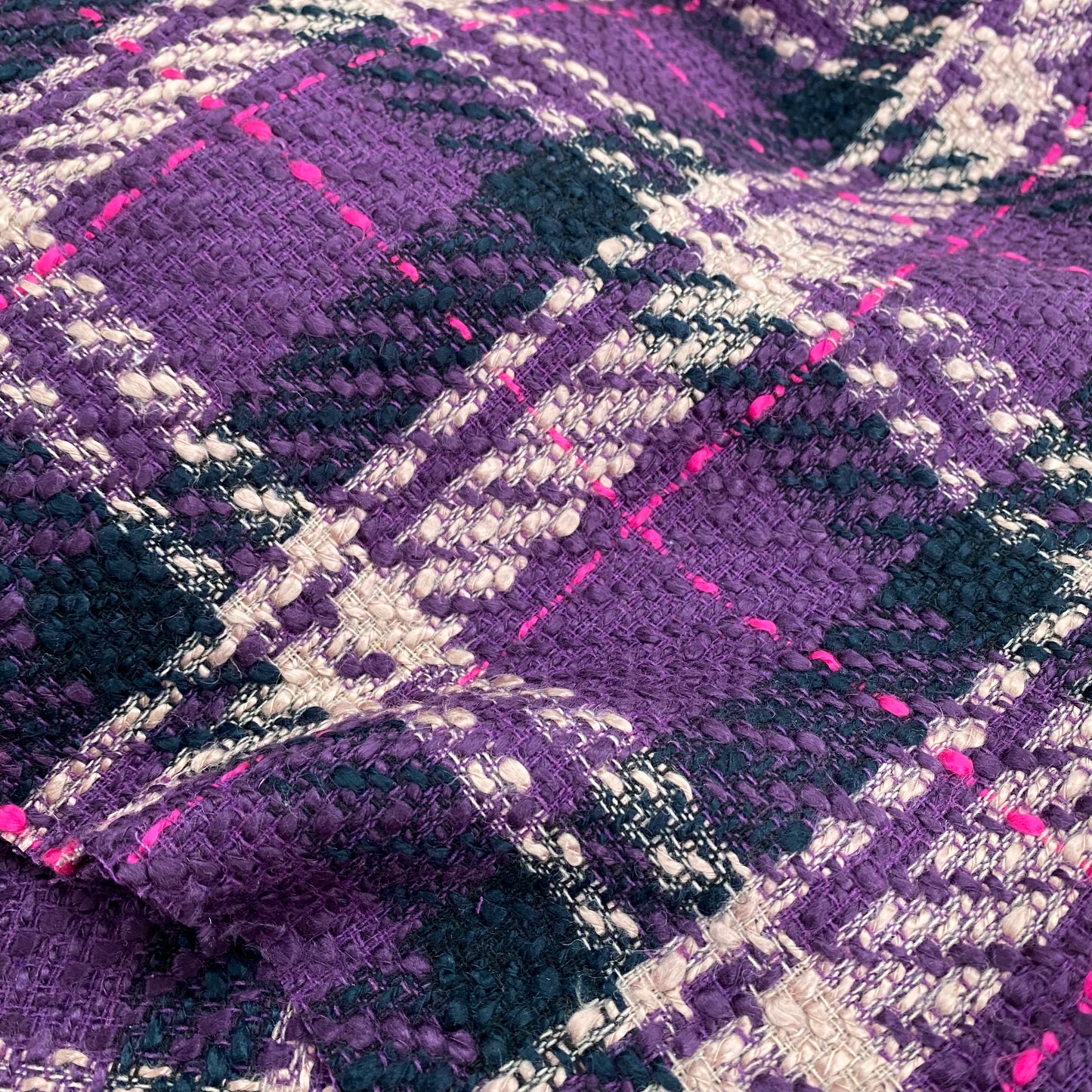 Boucle Wool Blend Purple