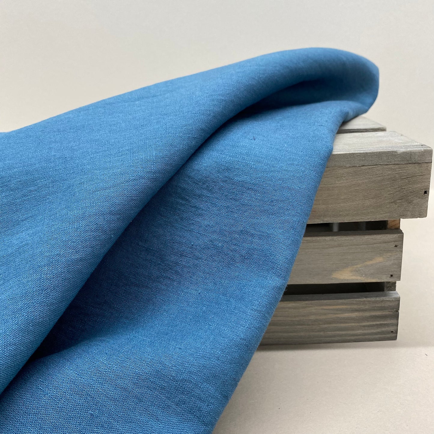 Washed Linen Fabric Ocean