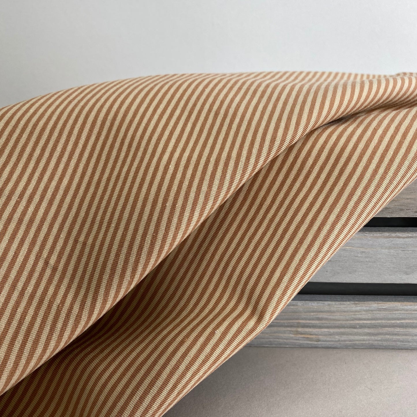 Striped Jersey Knit Camel Surprise