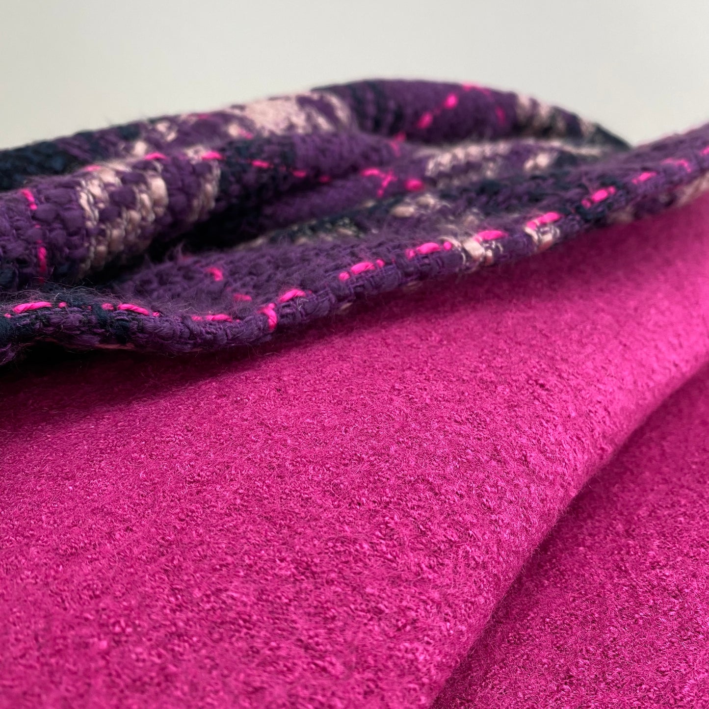 Sarah Boiled Wool Blend Cassis