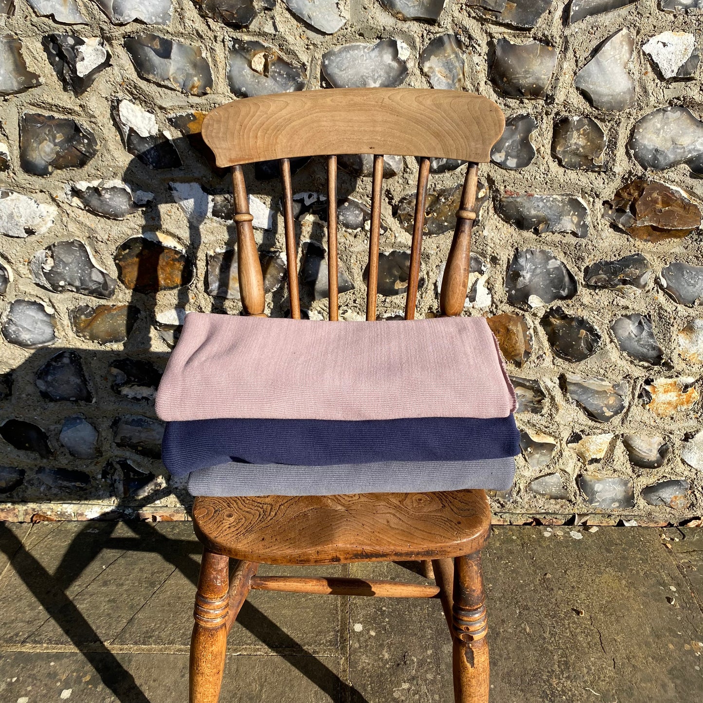 Wanda Cotton Sweater Knit Fabric Navy