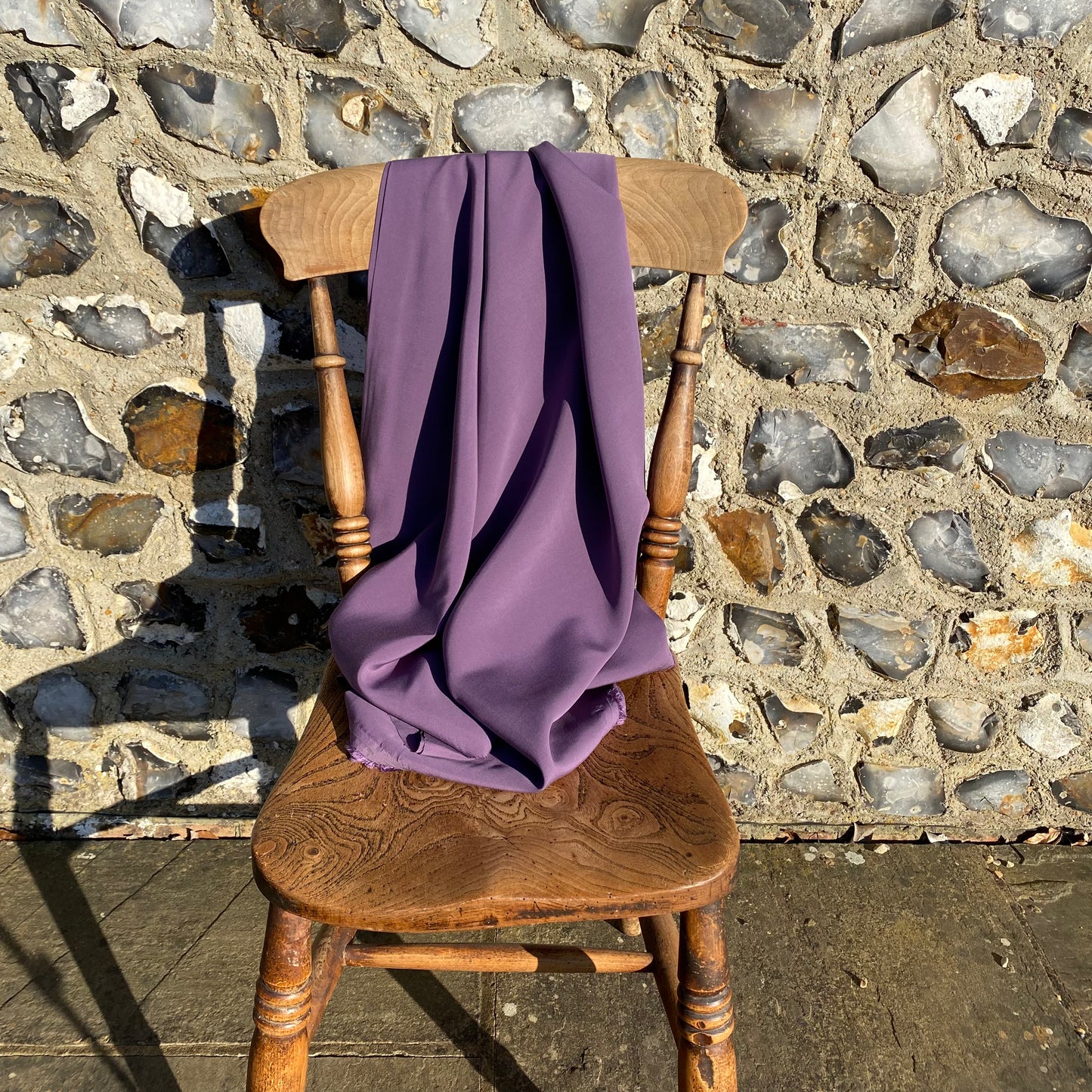 Carlie Sand-Washed Viscose Soft Aubergine