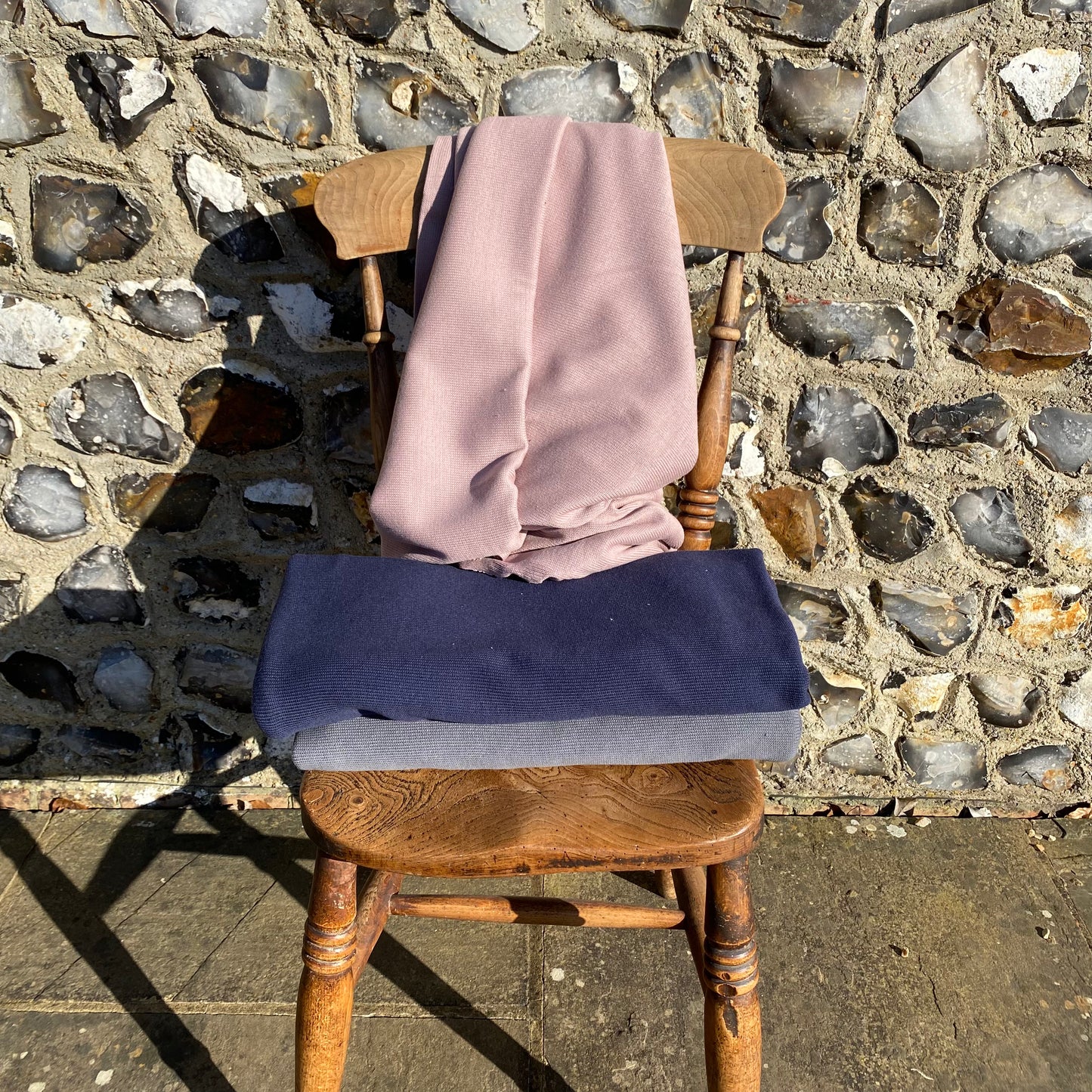 Wanda Cotton Sweater Knit Fabric Old Rose