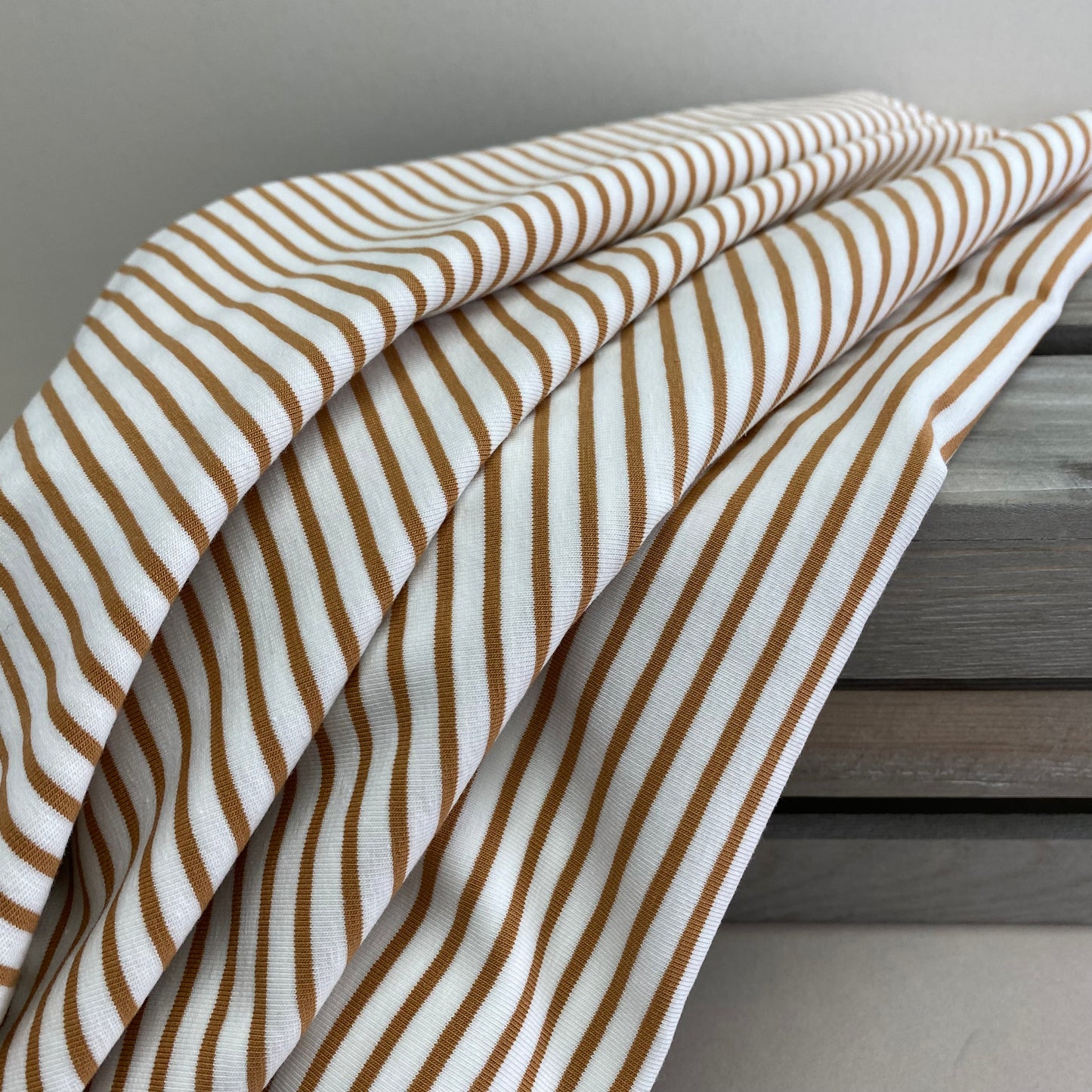 Breton Stripe Jersey Knit Ochre